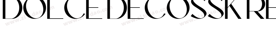 DOLCE DECOSSK REGULA字体转换